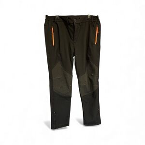 Gash Hao Black Softshell Hiking Pants Men’s 38x32 Zip Pockets Waterproof